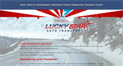 Desktop Screenshot of luckystarautotransport.com